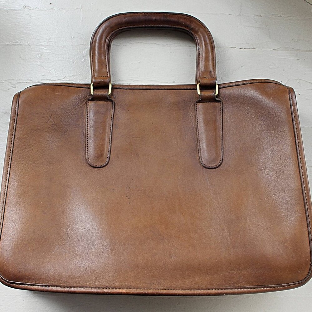 Coach Vintage - Putty Slim Satchel 9430 Handbag, 1970s/80s - 0001 Serial - Picture 11 of 14